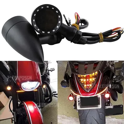 Motorcycle Bullet LED Turn Signal Light Blinker For Suzuki Boulevard C50 M50 M90 • $22.69