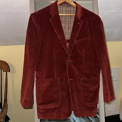 Johnston & Murphy Men's Corduroy Cotton Sport Blazer/Jacket Burnt Orange Size M • $65