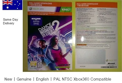 Xbox 360 Game : Dance Central 2 Full Download Card /REDEEM CODE  RARE NOT DISC • $28.69