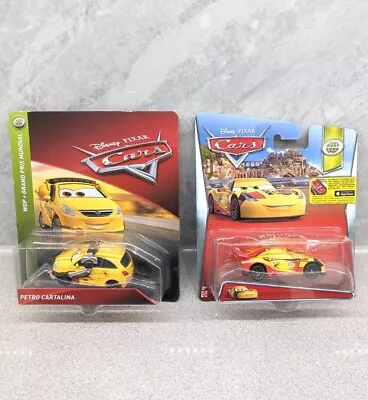 Disney Pixar Cars 2 WGP Miguel Camino & Crew Chief Petro Cartalina Diecast 1:55 • £26.99