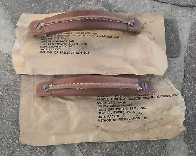 £58.03 • Buy Two WWII Original Leather Handles For BC-620 Military Radio & Willys Jeep - WW2