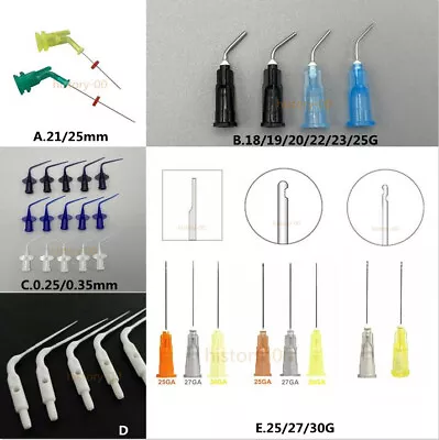 Dental Endodontic Endo Irrigation Needle Tip Disposable Root Canal Syringe Tips • $6.33