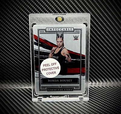 2022 Panini Impeccable WWE Ronda Rousey Stainless Stars 64/99 • $49.99