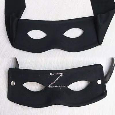 Bandit Zorro Man Eye Mask Masquerade Ball Costume Party Fancy Dress Carnival New • $4.53