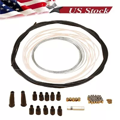 5 Metres Motorcycle Diy Throttle Cable Kit Nipples Ferrules For Pit Dirt Bike 1X • $15.49