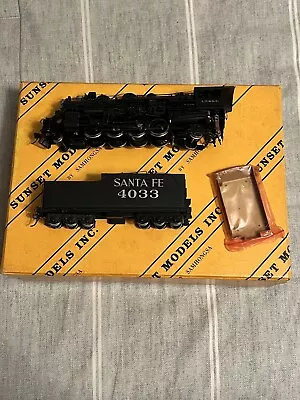 Sunset Models Brass 2-8-2 4000 Class Steam Locomotive Santa Fe #4033 • $350