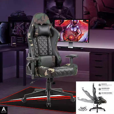 £89 • Buy Office Ergonomic Gaming Chair For Home Computer Desk Swivel Recliner Cushion