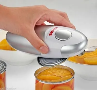 Electric Tin Can Opener Automatic One Touch Battery Operated Cooks Professional • £23.99