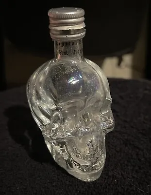 Dan Akroyds Crystal Head Vodka Skull Empty Clear Glass Mini Bottle • $5