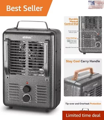 Heavy-Duty Portable Milkhouse Space Heater - Fast Heating - 200 Sq.ft. Coverage • $73.99