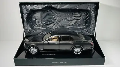 1/18 Minichamps Bentley Mulsanne Grey Metallic Dealer Box New In Box Rare • $416.87