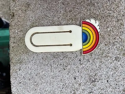 Vintage Rainbow Paper Clip Fridge Magnet • £4