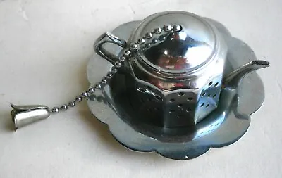 Vintage Figural Teapot Tea Strainer Made In England • $10