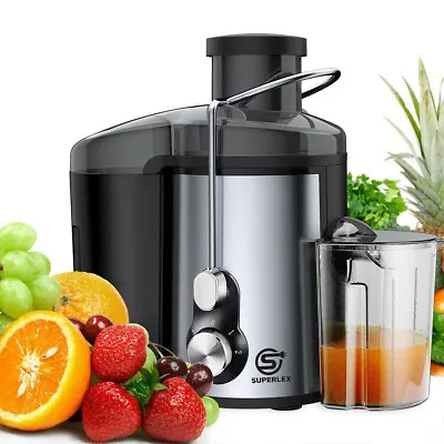 SUPERLEX Powerful Electric Juicer Machine Juice Maker Whole Fruit Vegetable 600W • £35.35