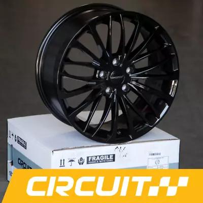 4 CIRCUIT CP36 WHEELS 18x8 5x112 +40 FULL GLOSS BLACK FITS VW AUDI MERCEDES • $689.99