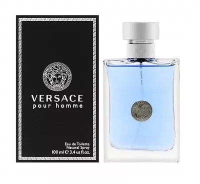 Versace Pour Homme Men 3.4 OZ 100 ML Eau De Toilette Spray Nib Sealed • $48.28