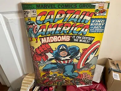 Marvel Comics - Captain America - Canvas  POSTER- Multi - 50x70 Cm • £49.99