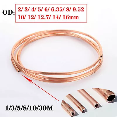 2mm/3mm/4mm/5mm-16mm Outer Diameter Microbore Copper Tube Pipe Coil Soft Coil  • $3.74