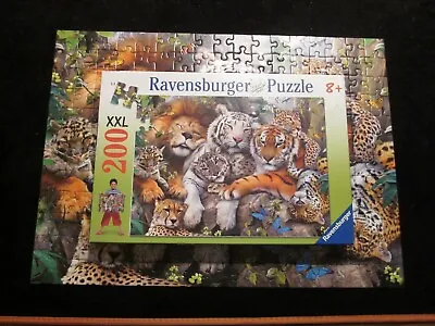 Ravensburger Puzzle 200 XXL Big Cat Nap- Complete Cute • $7