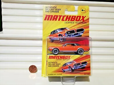 Matchbox Lesney Edition Orange 1968 Mercury Cougar New In New BOX In C9 Bubblpak • $17.95