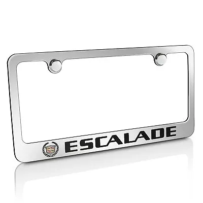 Cadillac Escalade Chrome Metal License Plate Frame • $35.99