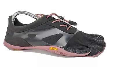 Vibram 18W0701 Women's 40 Kso Evo FiveFingers Black Rose Fitness Training Shoes • $59.99