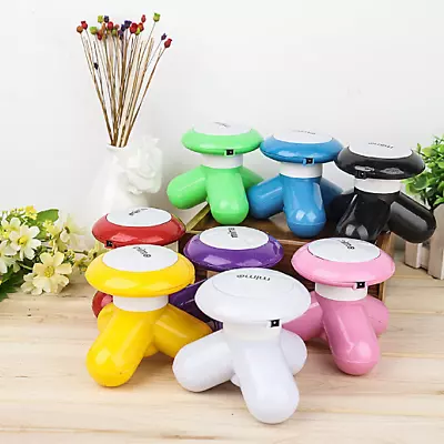 Mini Massager Tripod Shape Electric Portable Hand Held With Vibrating Function • $9.01