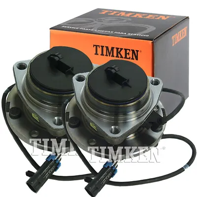 TIMKEN Front Wheel Bearing Hubs Pair For 97-04 Sonoma S10 97-05 Blazer Jimmy 4X4 • $138.25