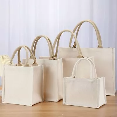 DIY Hand Drawn Canvas Bag Foldable Handbag Reusable Shopping Bag • $13.78