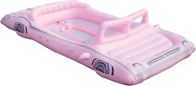 6-Person Pink Inflatable Island Float With Coolers And Cup Holders • $261.99