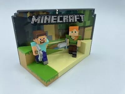 Minecraft Hallmark Mojang Steve And Alex Christmas Tree Ornament No Box 2018 • $16.49