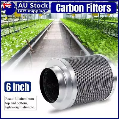 6  Inch 300mm ACTIVATED HYDROPONICS CARBON FILTER VENTILATION Odor Control NEW. • $65.99