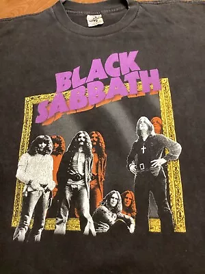 Vintage Black Sabbath Shirt Size XL 1997 Reunion Tour 2 Sided Ozzy Osbourne Rare • $135