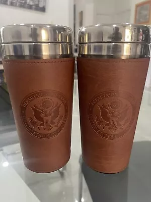 Department Of State United States Of America Travel Mug Tumblers Set Of 2 • £38.54