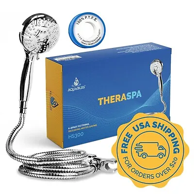 AquaBliss TheraSpa Hand Shower – 6 Mode Massage Handheld Shower Head Set HS300 • $25.99