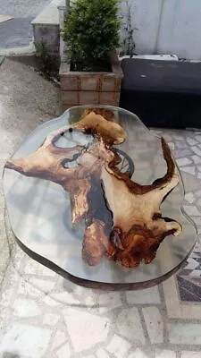 Resin River Wooden Working Epoxy Top Coffee Custom Sofa Table Home Decor • $439.04