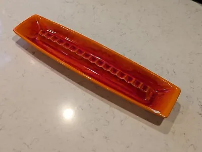 Royal Haeger ORANGE Ashtray 18  LARGE 1016-S Retro Bright Glaze • $18