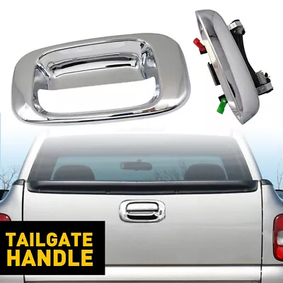 Chrome Tailgate Handle & Bezel Lock Set For 1999-2007 Chevy Silverado GMC Sierra • $25.99