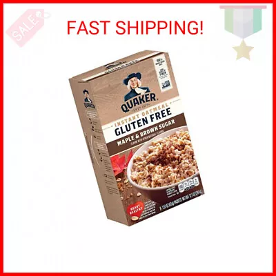 Quaker Gluten Free Instant Oatmeal Maple & Brown Sugar 8 Ct • $7.90