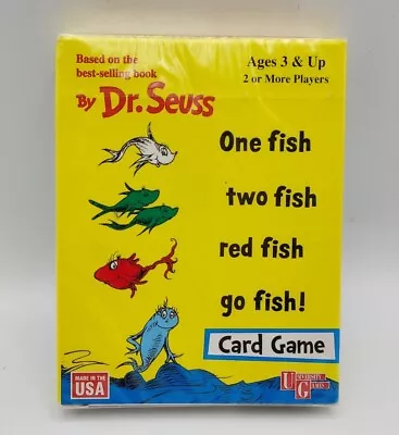 1998 Dr. Seuss - One Fish. Two Fish. Red Fish. Go Fish. Vintage Card Game Sealed • $17.99