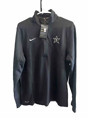 Men’s Size XL Vanderbilt Commodores Nike Training 1/4 Zip Pullover Black NEW • $32