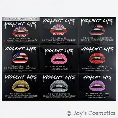 2 VIOLENT LIPS Temporary Lip Tattoo Sticker  Pick Your 2 Type  - Total 6 Sheet   • $5.56