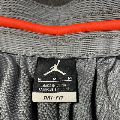 VTG Nike Air Jordan Jumpman Basketball Shorts Silver Gray Men's Size Medium M • $15.46