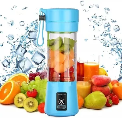 Portable Blender Juicer Cup USB Rechargeable Smoothies Mixer Fruit Machine • $17.99