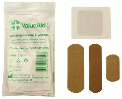 Value Aid Assorted Fabric Plasters - Pack Of 20 • £5.80