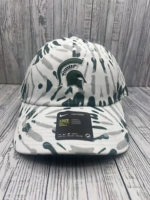 Nike Michigan State Spartans Heritage 86 Tie Dye Adjustable Cap NEW • $15