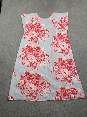 £16.56 • Buy Gownies Blue Pink Floral Hospital Gown Post-Op Delivery Snaps Small Medium S/M