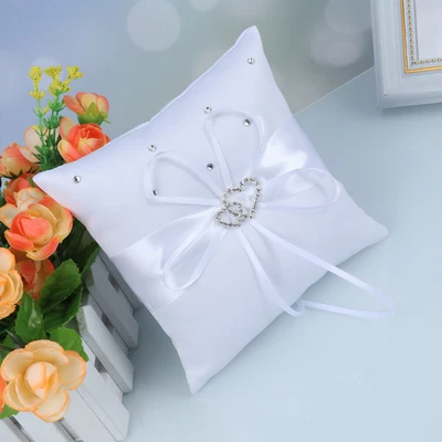  15 *15cm Ring Bearer Pillow Wedding Cushion Ribbons Flowers • £7.12