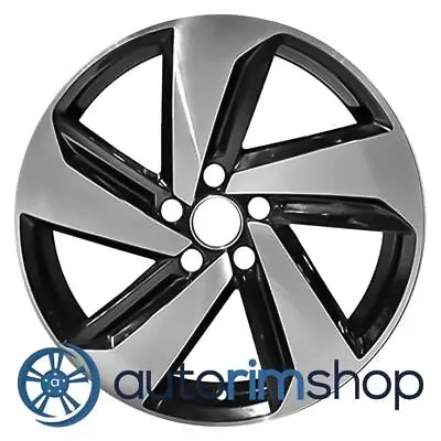 New 18  Replacement Rim For Volkswagen GTI Golf 2018-2021 Wheel Machined Black • $198.54