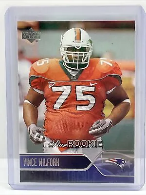 2004 Upper Deck - Star Rookie #229 Vince Wilfork (RC) • $4